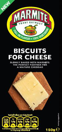 Marmite Biscuits for cheese